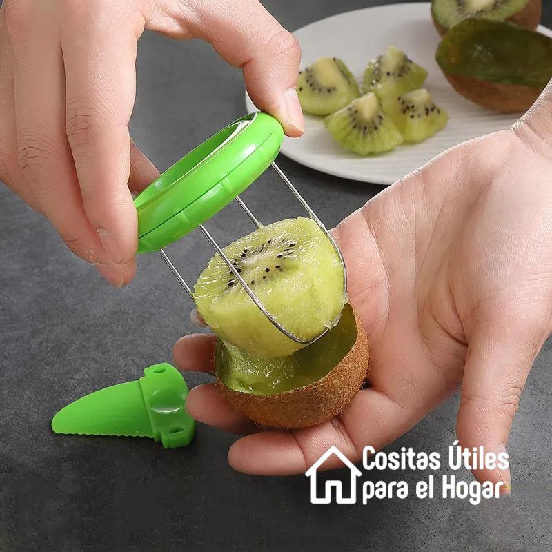 Cortador de Kiwis Verde Cortador de kiwis verde para extraer la fruta fácilmente
