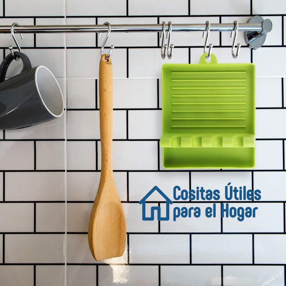 Soporte de Cocina Fácil de Guardar Soporte para utensilios de cocina de silicona colgado