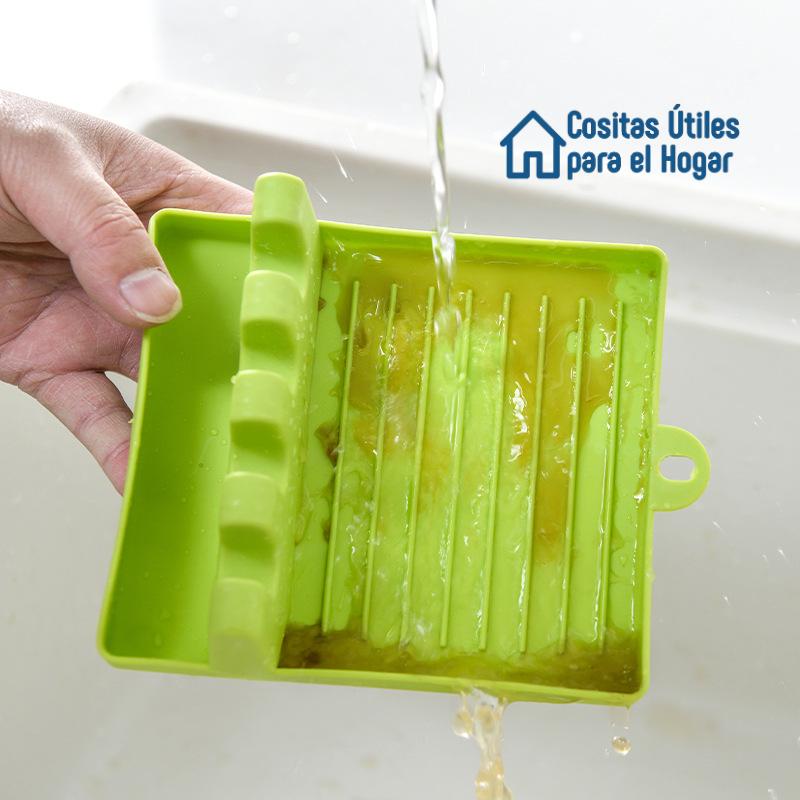 Soporte de Cocina Fácil de Limpiar Soporte para utensilios de cocina de silicona fácil de limpiar