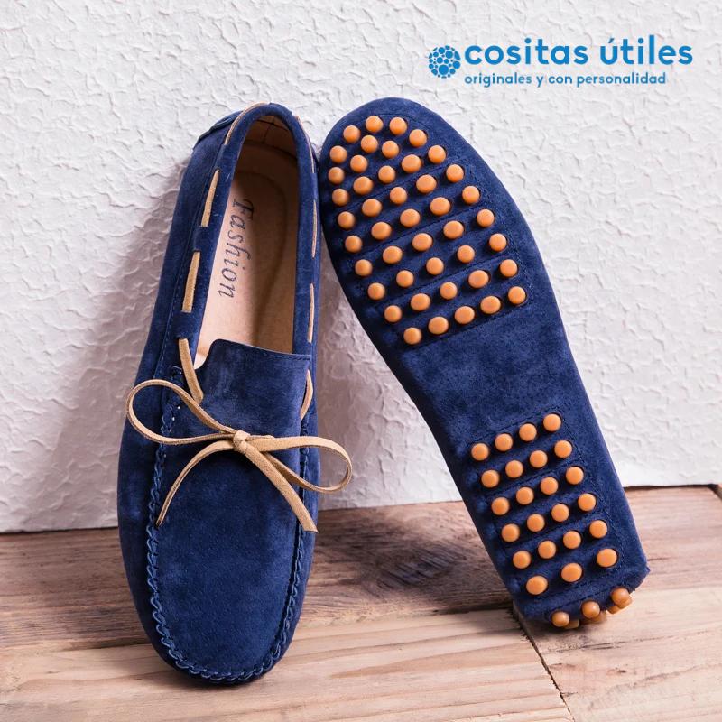 Zapatos azules informales con suela cómoda Zapatos azules informales para hombre con suela cómoda