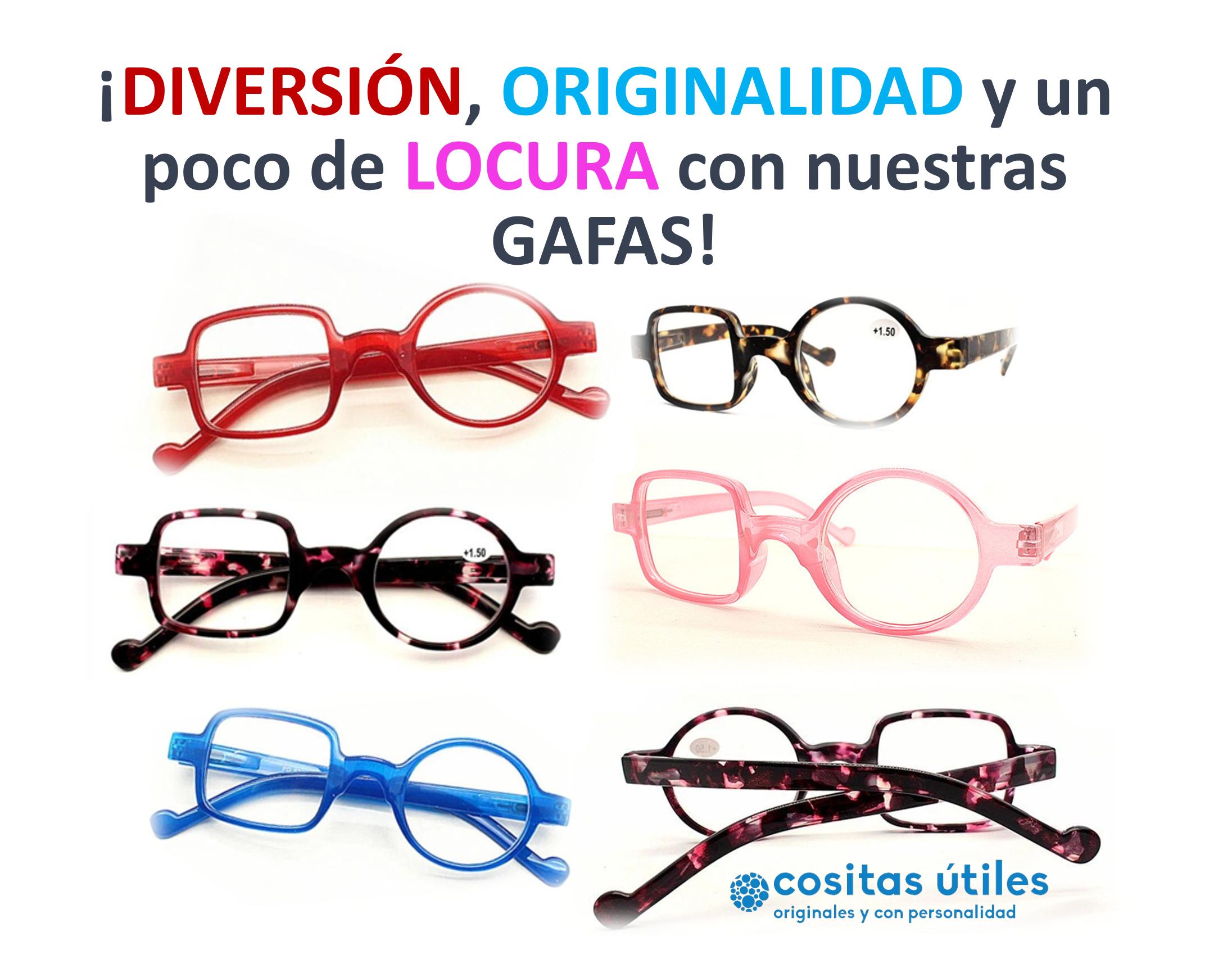 Gafas Asimétricas en Varios Colores Gafas originales asimétricas en varios colores