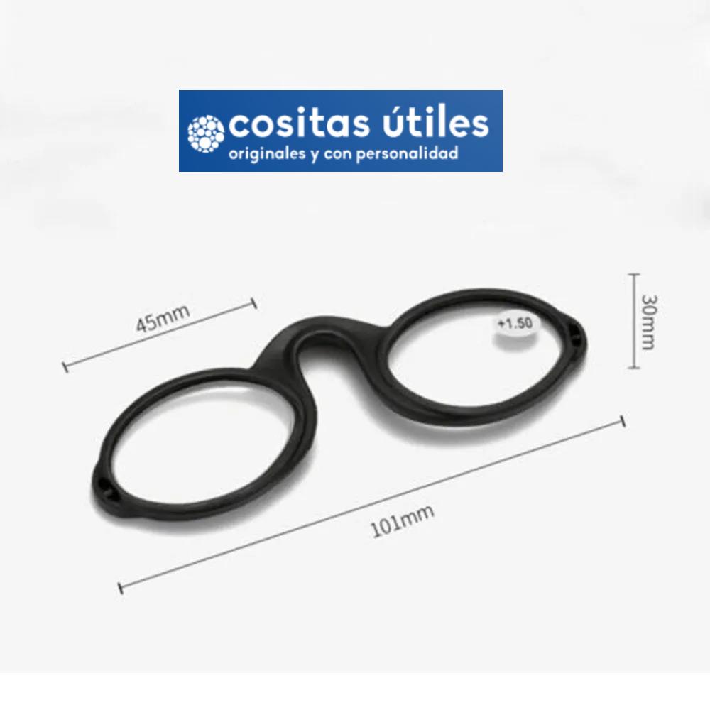 Gafas de lectura con Clip para la nariz, anteojos de silicona suave, con estuche y cordón, sin brazos, 2024 Gafas de lectura con Clip para la nariz, anteojos de silicona suave, con estuche y cordón, sin brazos, 2024