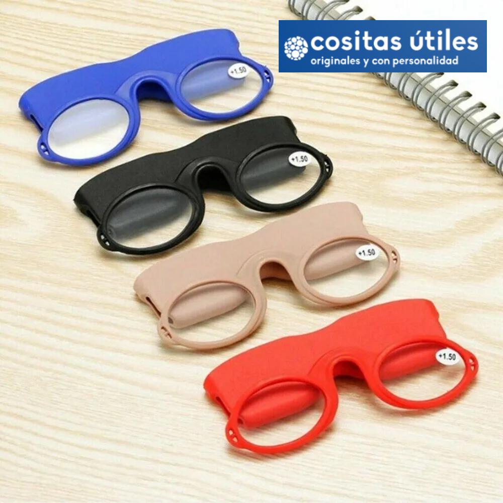 Gafas de lectura con Clip para la nariz, anteojos de silicona suave, con estuche y cordón, sin brazos, 2024 Gafas de lectura con Clip para la nariz, anteojos de silicona suave, con estuche y cordón, sin brazos, 2024