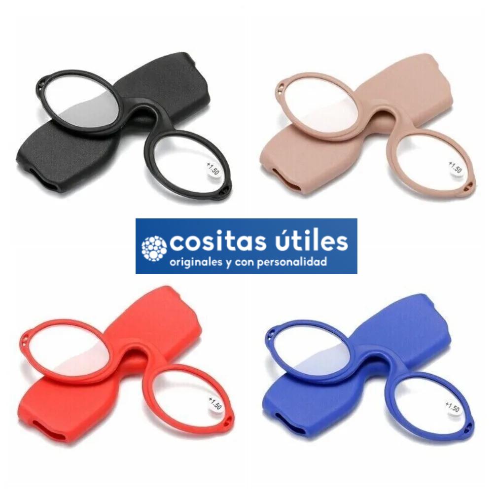 Gafas de lectura con Clip para la nariz, anteojos de silicona suave, con estuche y cordón, sin brazos, 2024 Gafas de lectura con Clip para la nariz, anteojos de silicona suave, con estuche y cordón, sin brazos, 2024