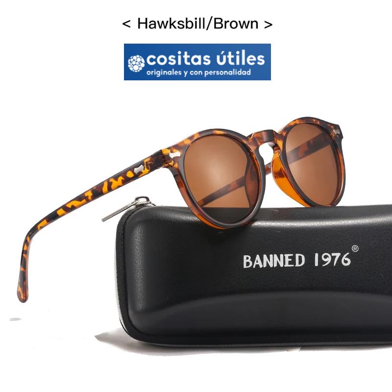 Gafas Vintage Polarizadas Carey Marrón Gafas de sol polarizadas vintage carey marrón unisex UV400