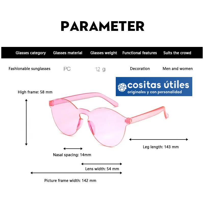 Medidas Gafas Ovaladas Sin Montura Medidas de gafas de sol ovaladas sin montura unisex