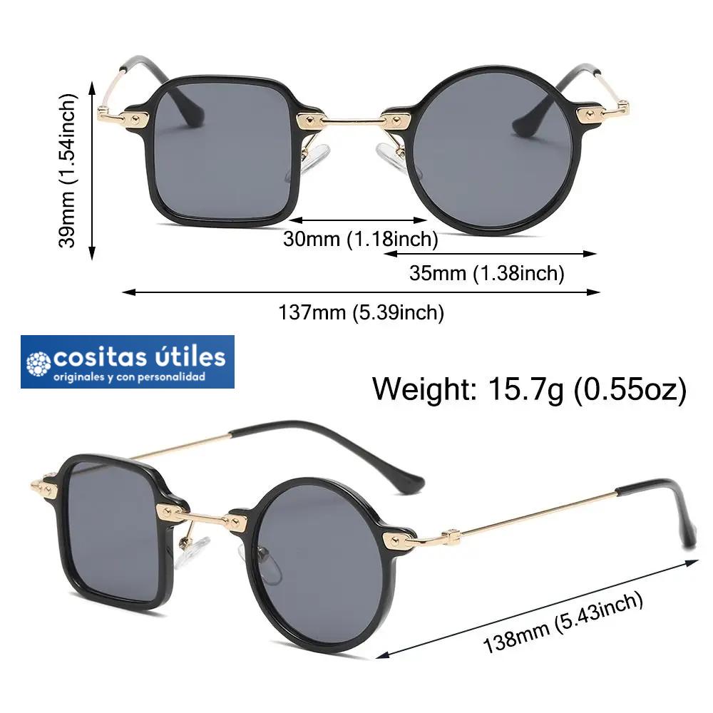 Medidas Gafas de Sol Asimétricas Medidas de las gafas de sol asimétricas originales