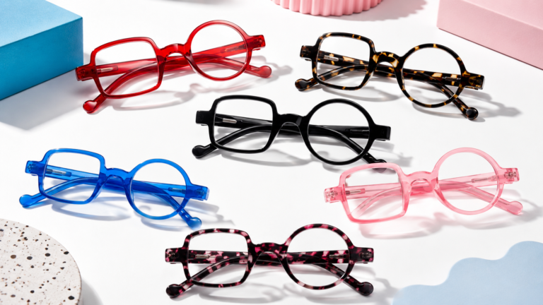 Gafas de lectura asimétricas originales en varios colores