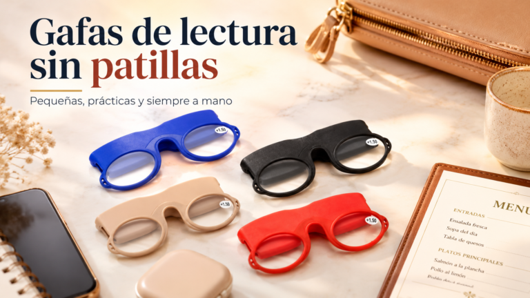 Gafas de lectura sin patillas compactas en varios colores